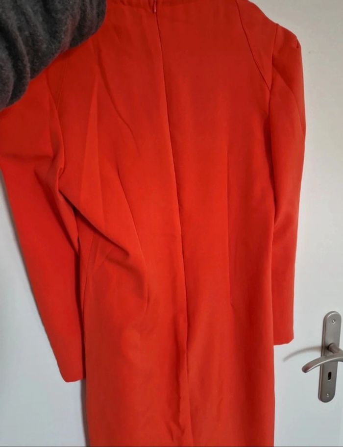 Jolie robe orange corail taille l - photo numéro 4