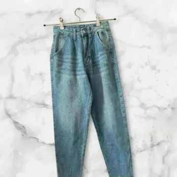 Jean taille haute Shein XS (34) bleu clair