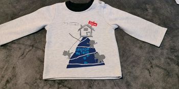 Sweat gris clair 18 mois