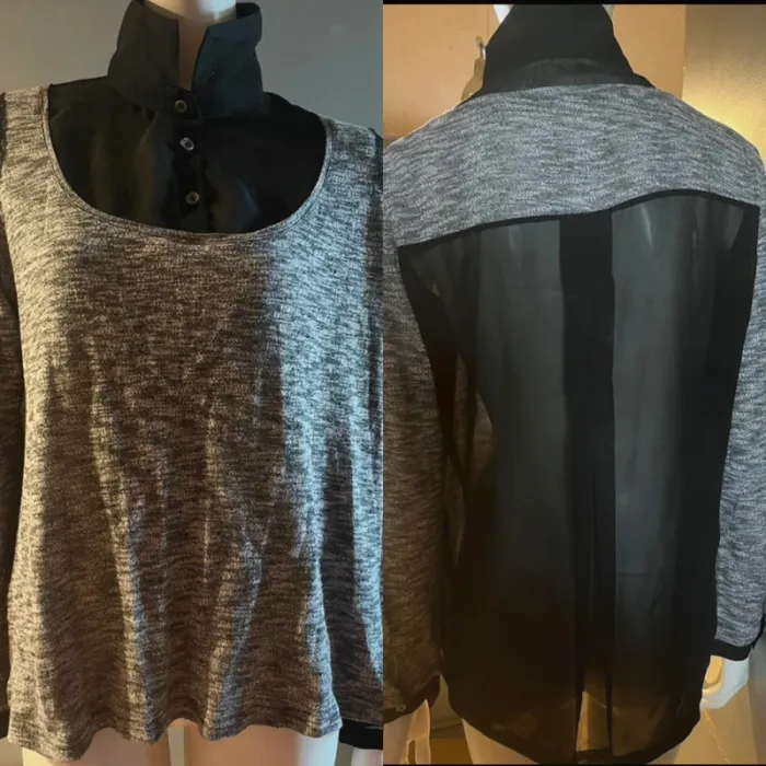 Pull chemise ddp en L