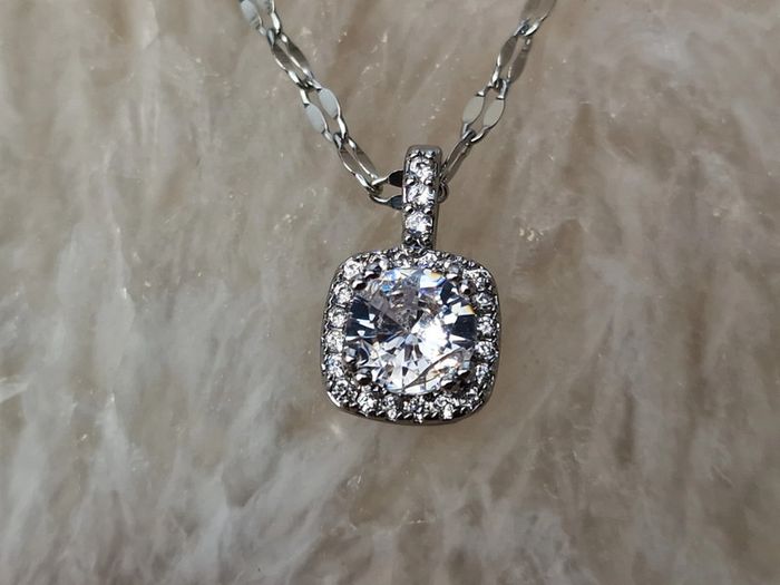 Collier Ras Coup Acier Argenté Zirconiums - photo numéro 11