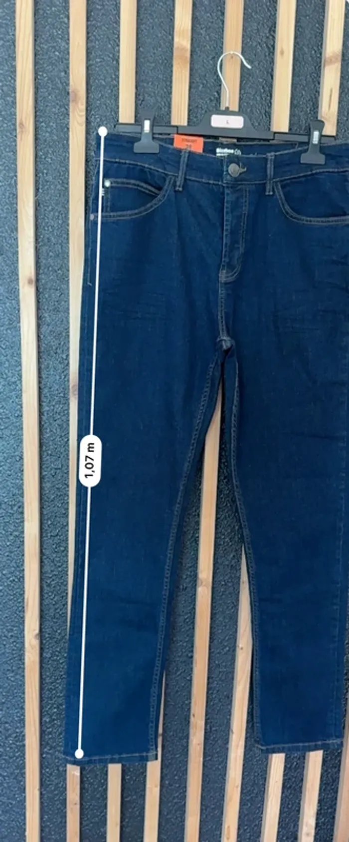 Jean droit straight Bizbee – Bleu brut – Taille 38 – Excellent état - Homme / Femme - photo numéro 8