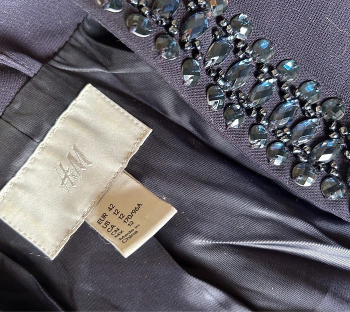Veste  blazer H&M bleu marine 42 - photo numéro 5
