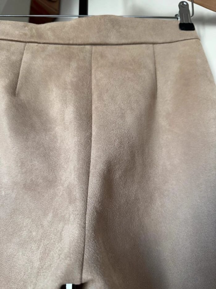 Tregging ajuste suédine faux suéde leggings M Zara - photo numéro 4