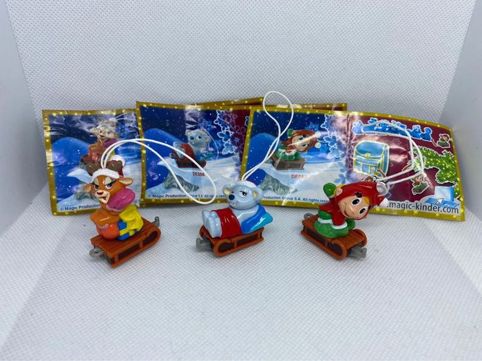Lot de 3 kinder surprise noël DE084 DE086 DE088