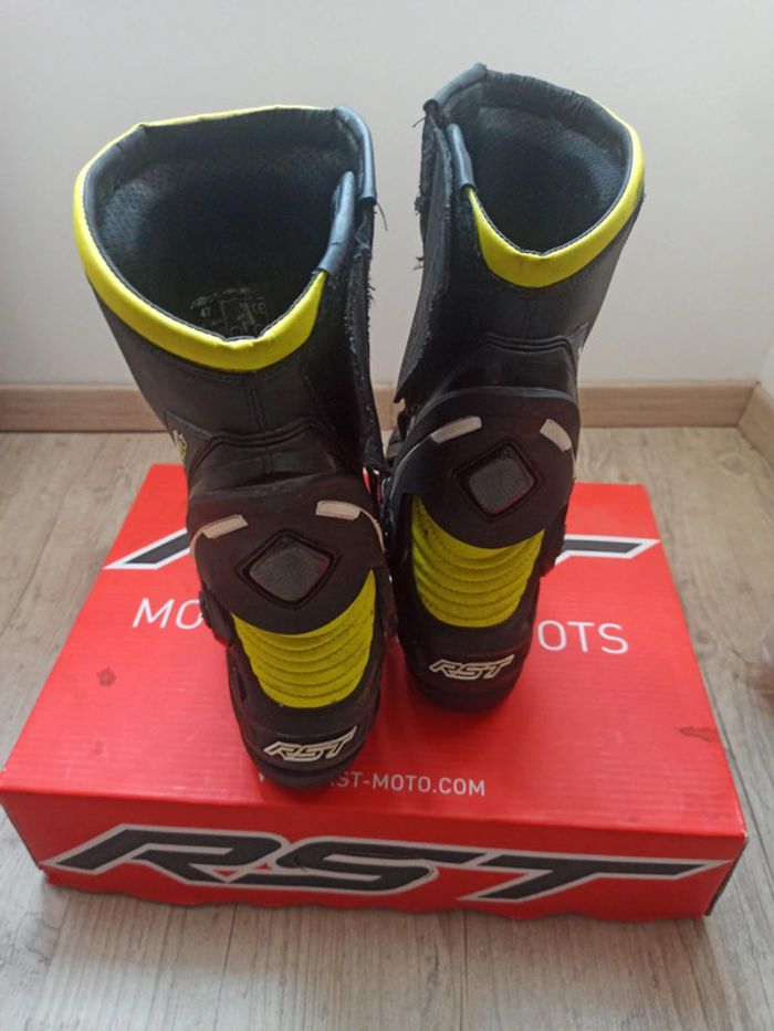 Bottes Moto RST Tractech Evo III Sport CE – Taille 47 / 12 UK – Noir & Jaune Fluo - photo numéro 3