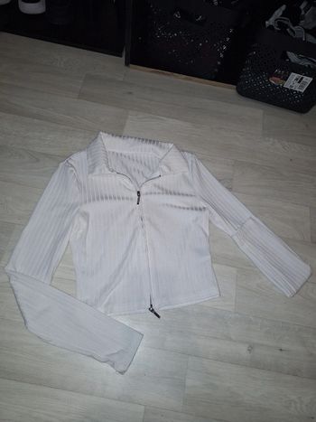 Top blanc shien