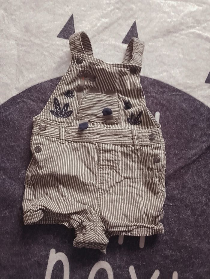 Salopette short chameau