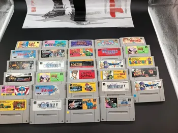 Lot de 28 jeux SFC en loose Japonais