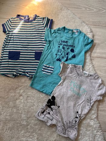 Lot 3 combinaison été 3 mois