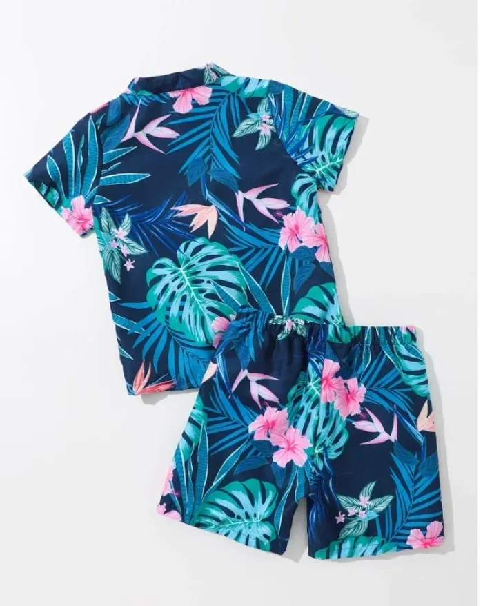 Ensemble chemise et short à fleurs - photo numéro 2