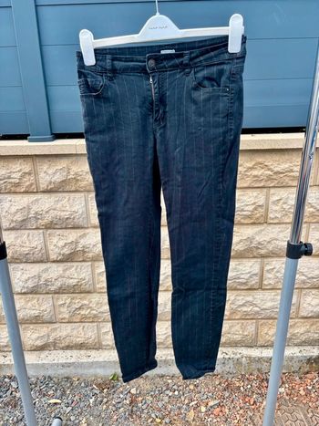 Pantalon noir à rayures Pimkie taille 40 – chic et confortable