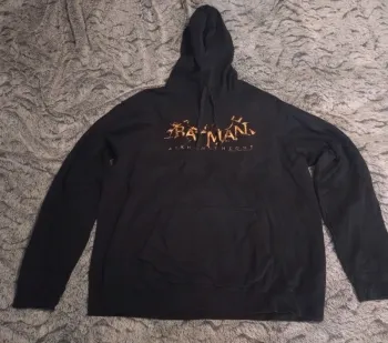 Sweat Shirt Batman Arkham Knight DC Comics Noir/Orange - Taille XL