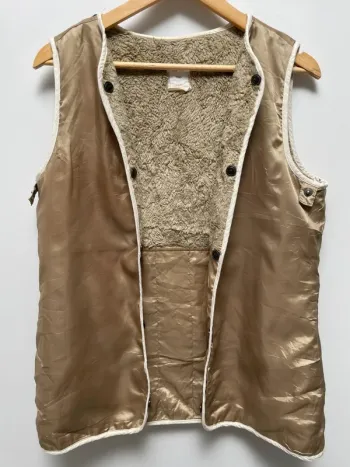Gap Liner Vest Camel Brown Womens S