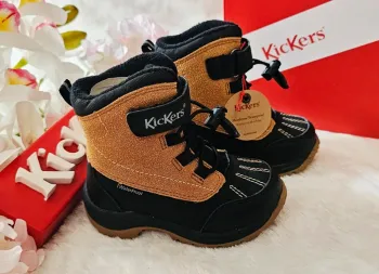 Bottes Bottines Scratch Élastique Fourrées Waterproof Kickers T22