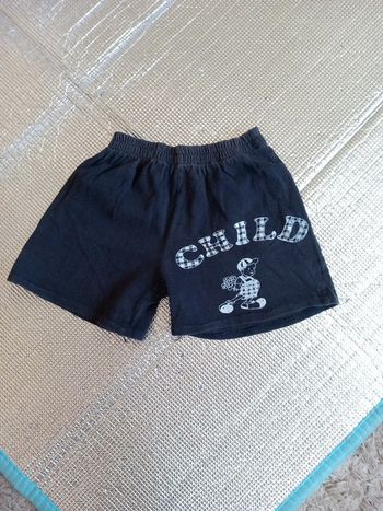 Short coton noir 3ans