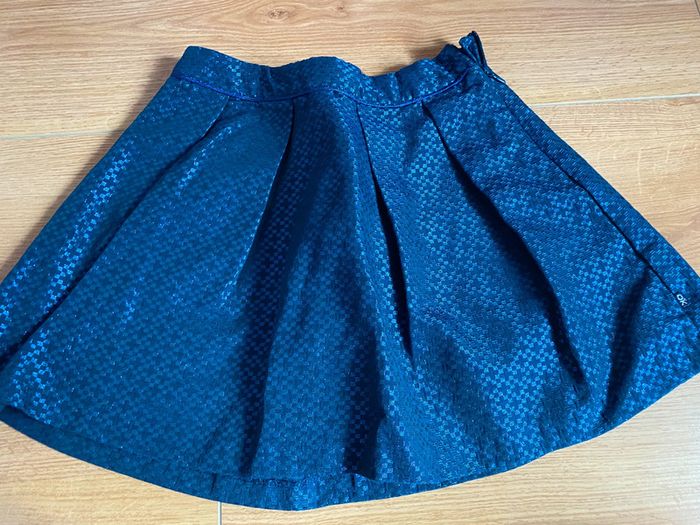 Jupe Okaidi 10 ans bleu marine irisé