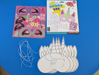 Lot de 4 masques licornes