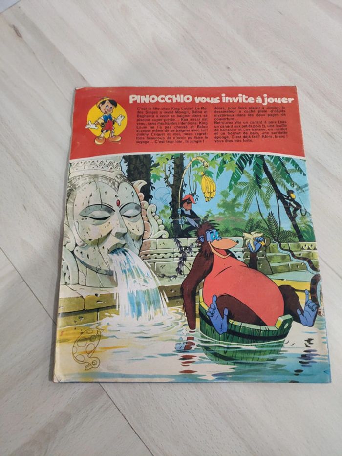Le petit monde merveilleux de Walt Disney Pinocchio magazine 12 vintage 1981 - photo numéro 2