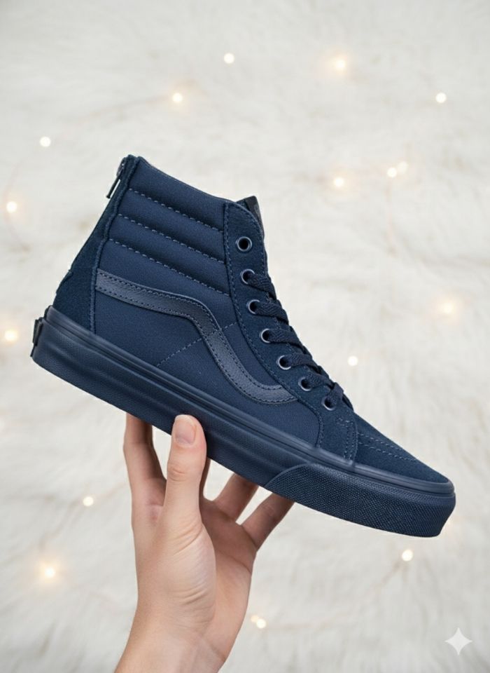 🌹👟vans sk8-hi bleu marine kids - stock très limité !