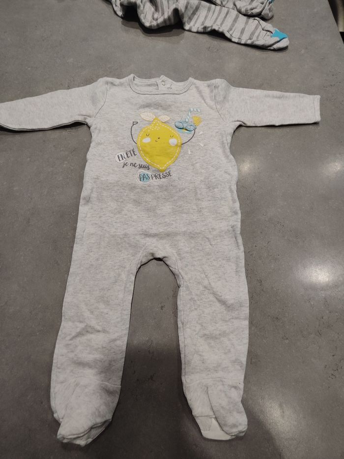 Lot de 4 pyjamas manches longues bébé garçon – Taille 12 mois - photo numéro 3