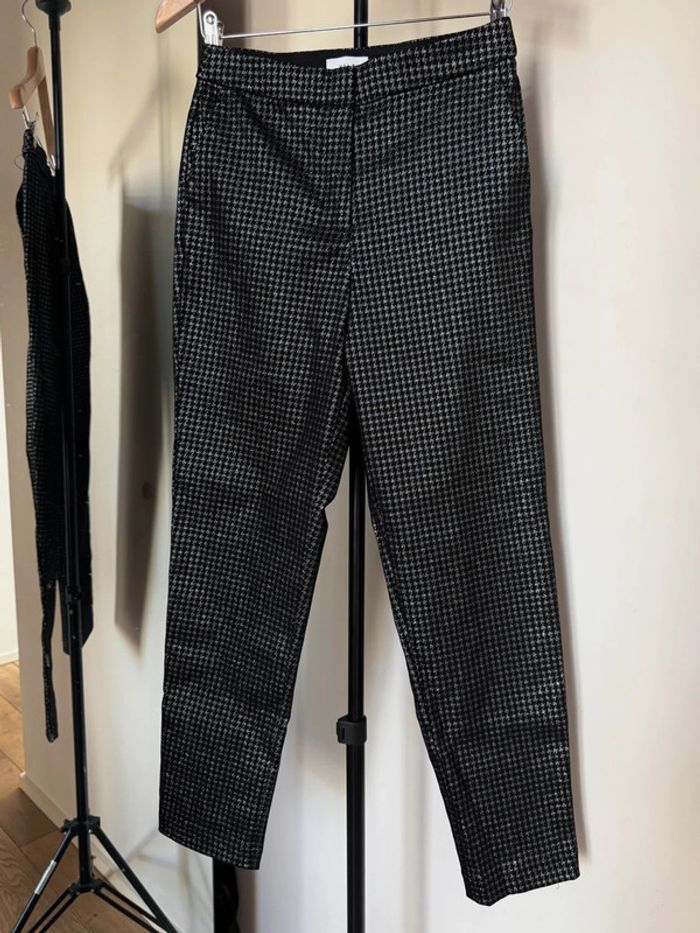 Pantalon motif pied-de-poule 36 Vila