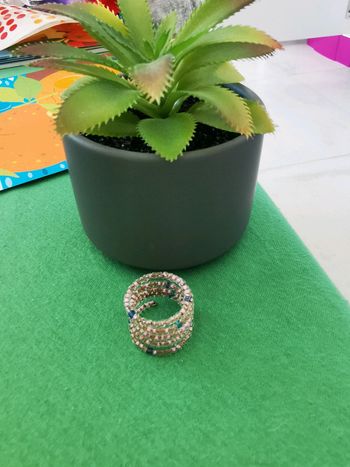 Bague perles rose femme