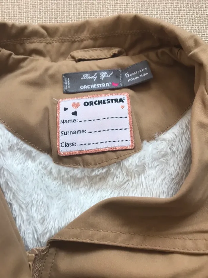 Manteau fille 5 ans Orchestra - photo numéro 4