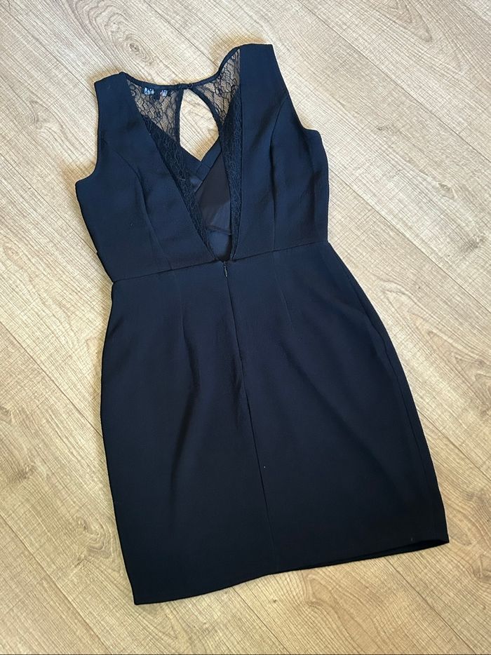 Robe noire sans manches avec dentelle Morgan taille 38 comme neuve - photo numéro 8