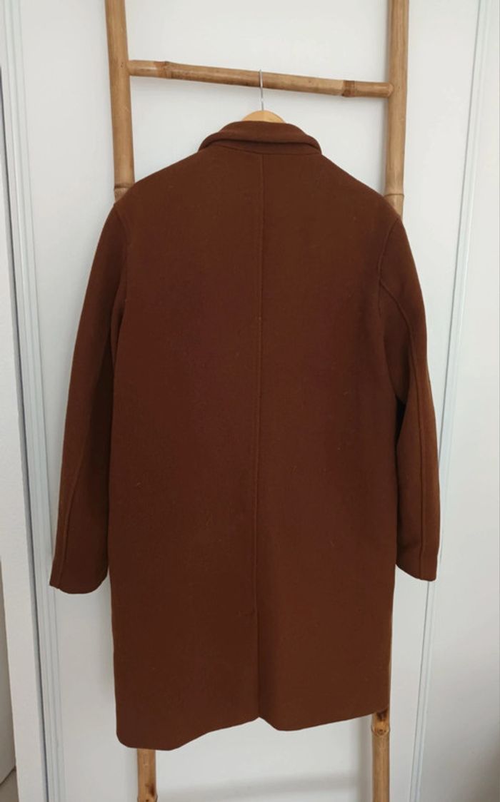 Manteau veste blazer en laine marron Pull & Bear taille L - photo numéro 4