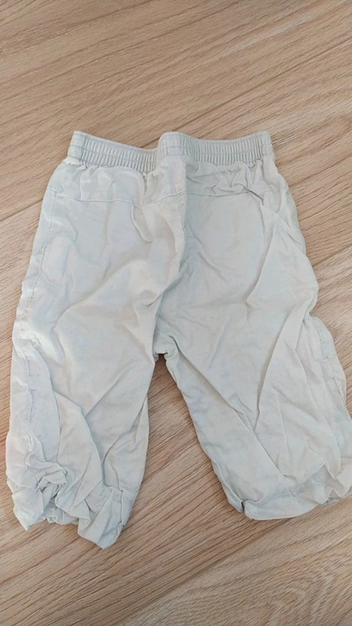 Pantalon été beige orange corail 6 mois noeud - photo numéro 6