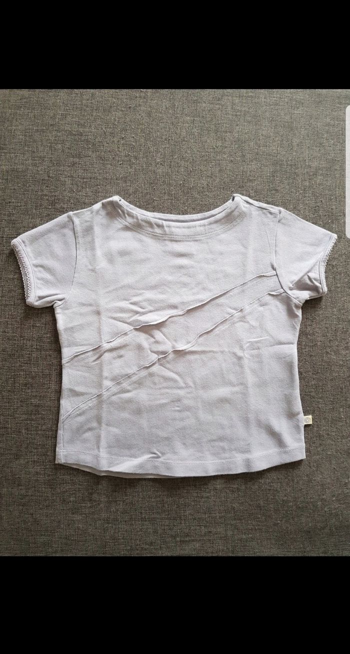 Tee-shirt manches courtes fille 24 mois