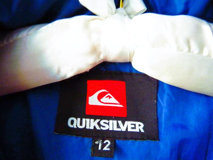 Doudoune Garçon Quiksilver manteau 12 ans Bleu TBE hiver - photo numéro 2