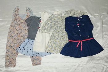 Lot fille 18 mois Zara, Orchestra, Vertbaudet – 5 pièces robes & combi 🌸