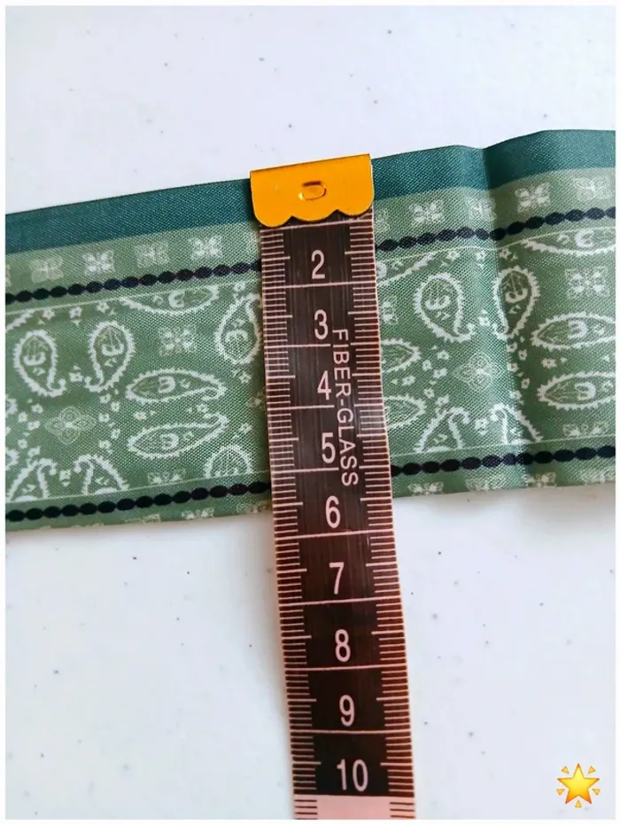Foulard cheveux vert et blanc style bandana - photo numéro 5