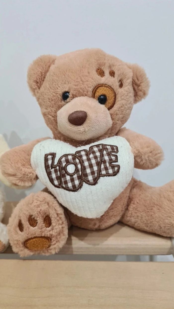 Lot 2 peluches 20 cm - photo numéro 2