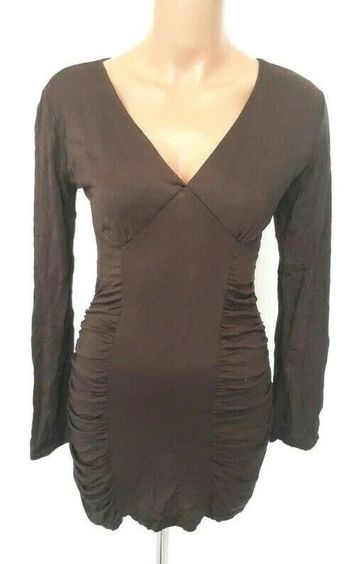 Beau pull/ T-shirt/tunique couleur marron T:U  36