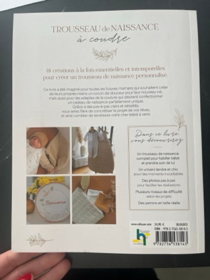 Livre Mon trousseau de naissance à coudre - photo numéro 3