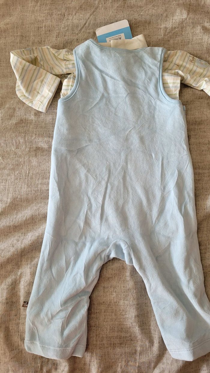 Salopette velours et tee-shirt Neuf - photo numéro 2