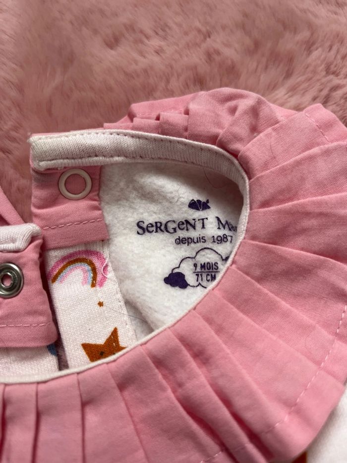 Lot 4 pyjamas 1 pièce velours bébé fille 9 mois - photo numéro 3