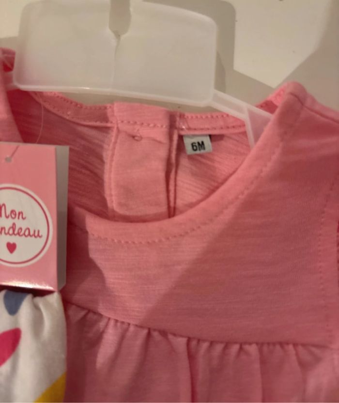 Ensemble bébé fille rose et libellule - photo numéro 4