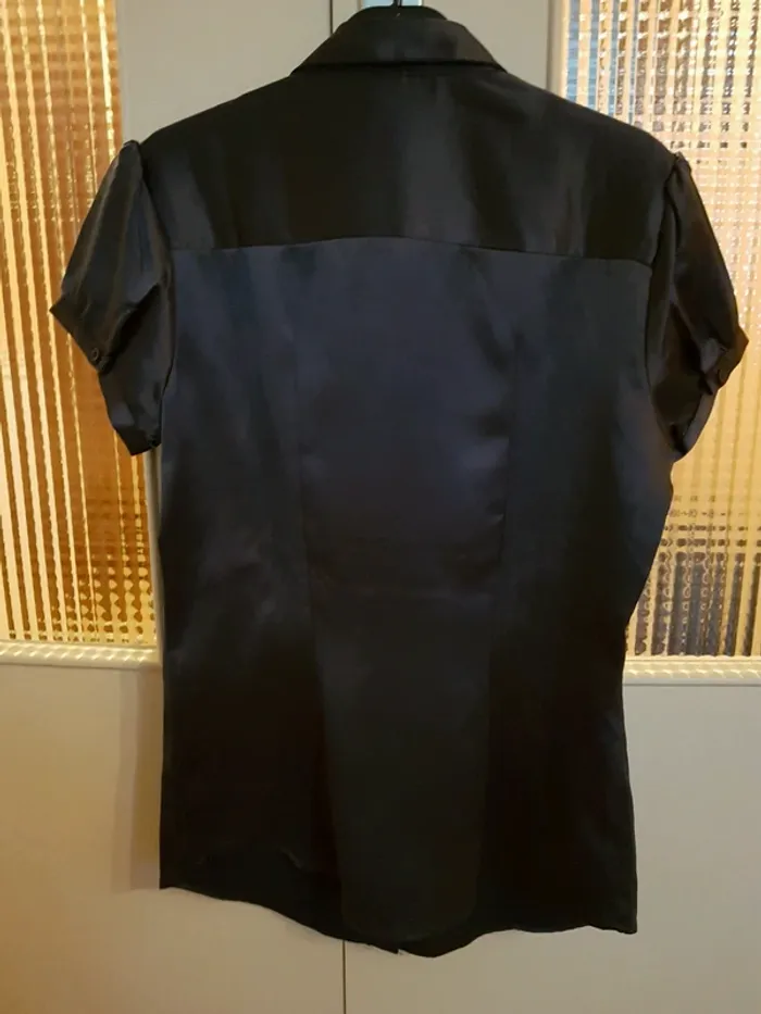Chemise manches courtes grise Camaïeu - photo numéro 4