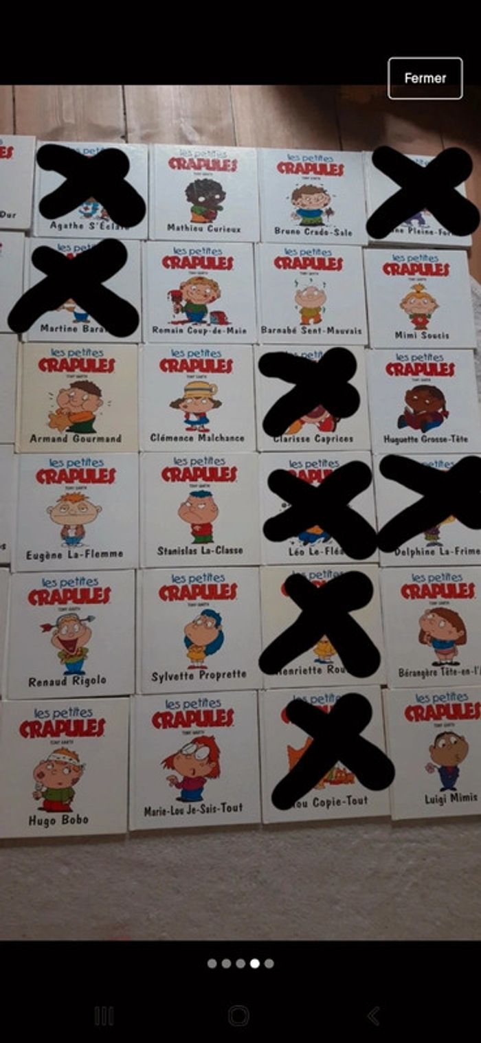 Lot 27 livres + 6 peluches les petites crapules - photo numéro 4