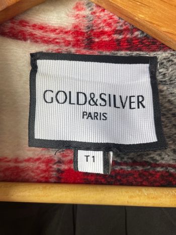 Manteau à carreaux Gold&silver T.1