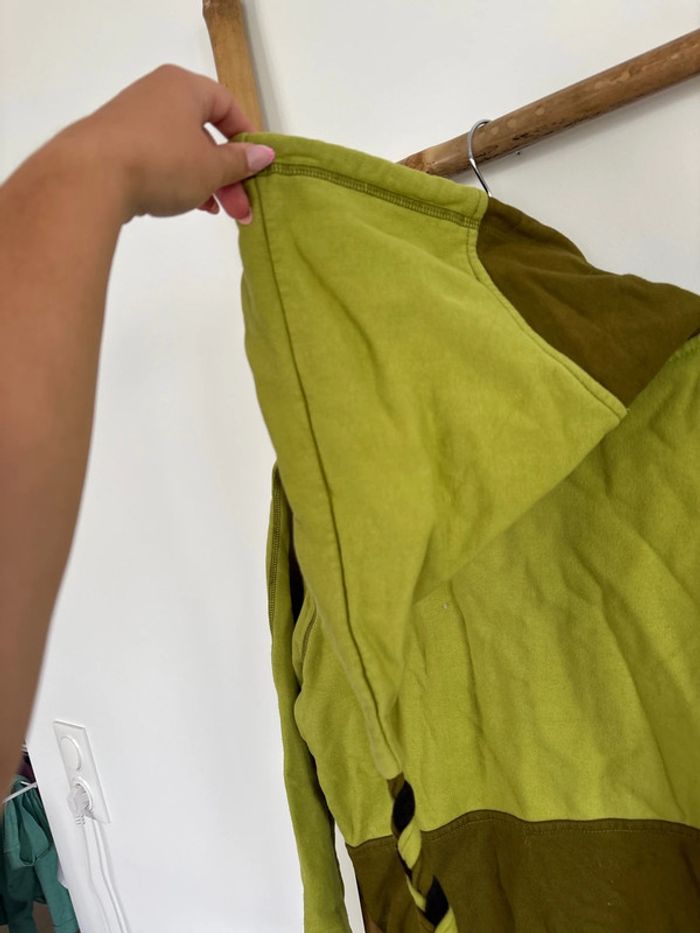 Veste verte avec capuche lutin - photo numéro 8