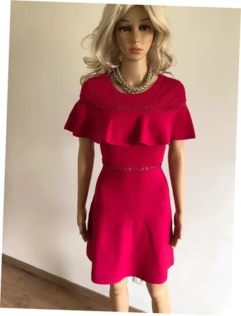 Robe rose fuschia neuve à manches courtes Morgan taille S (valeur 70€)