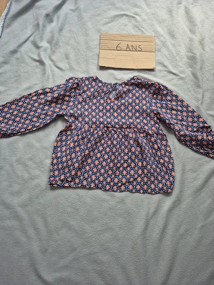 Blouse fleurie fille gemo 6 ans - photo numéro 6