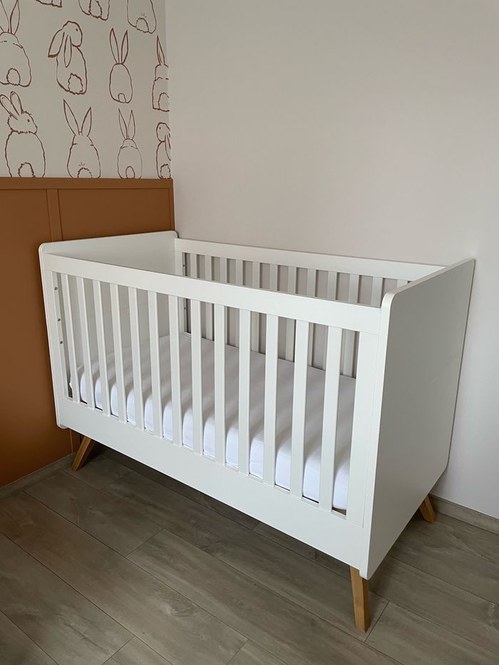 Lit évolutif Vox Vintage blanc /chêne 70x140 - photo numéro 2