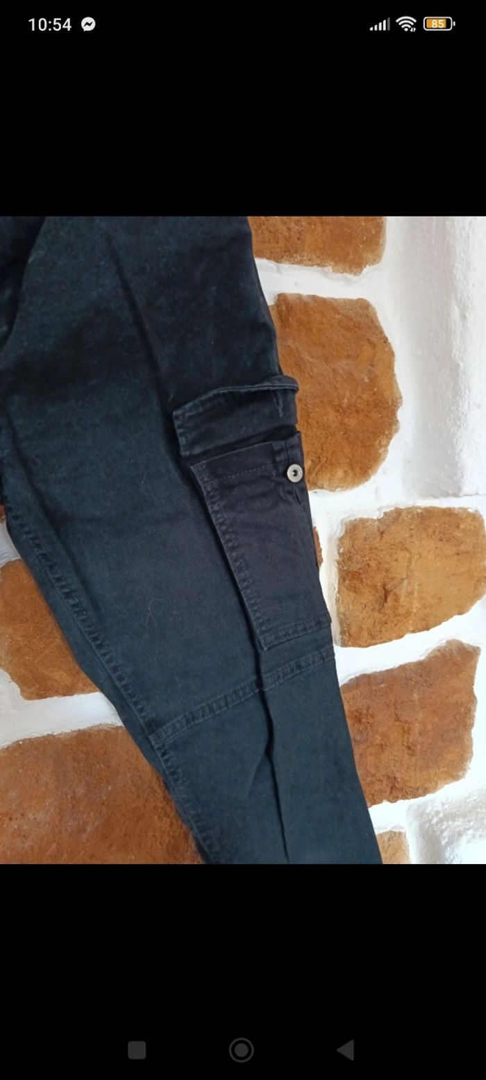 Pantalon cargo noir - photo numéro 7