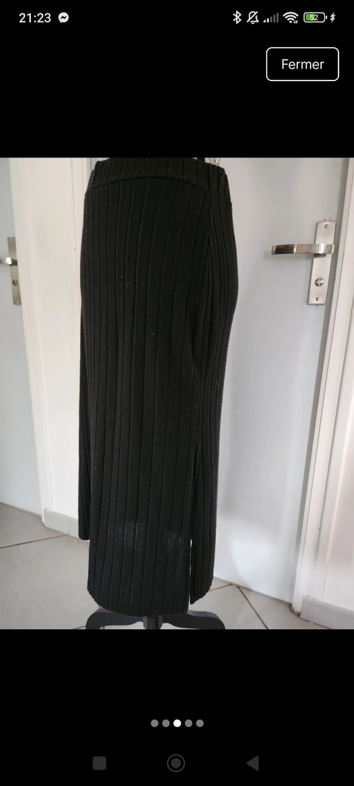 🌸Jupe longue plissée noire Taille Unique🌸 - photo numéro 4